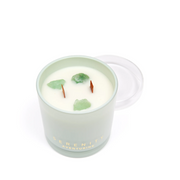 Serenity Candle Crystal Glass 300g - Abundance Adventurine