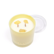Serenity Candle Crystal Glass 300g - Energise Citrine