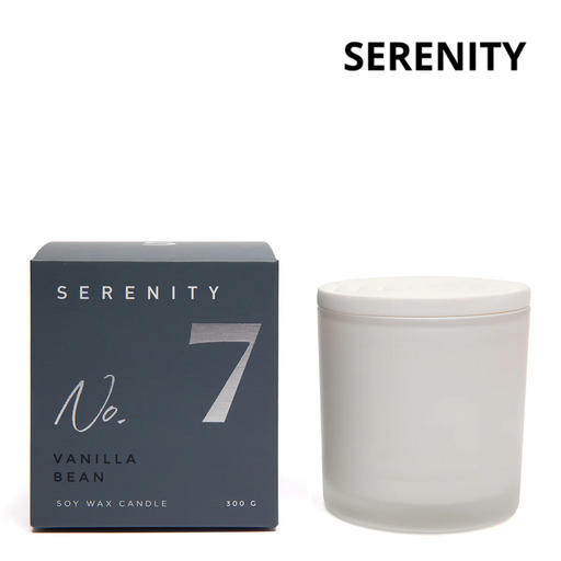 Serenity Glass Jar with Lid in Box 300g - Vanilla Bean