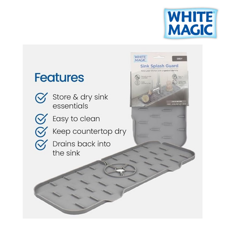 Sink Splash Guard- Grey White Magic