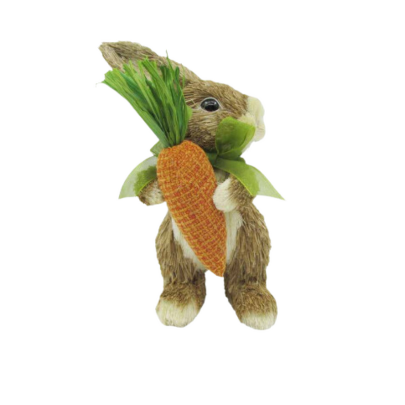 Sisal Bunny With Carrot 20Cm