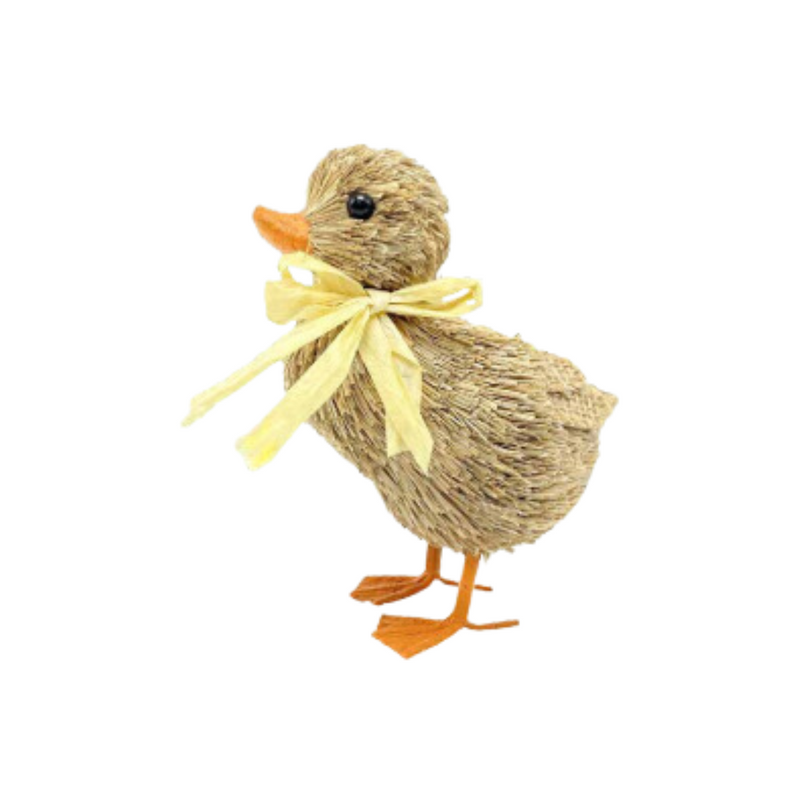 Sisal Easter Duck With Bow 15Cm