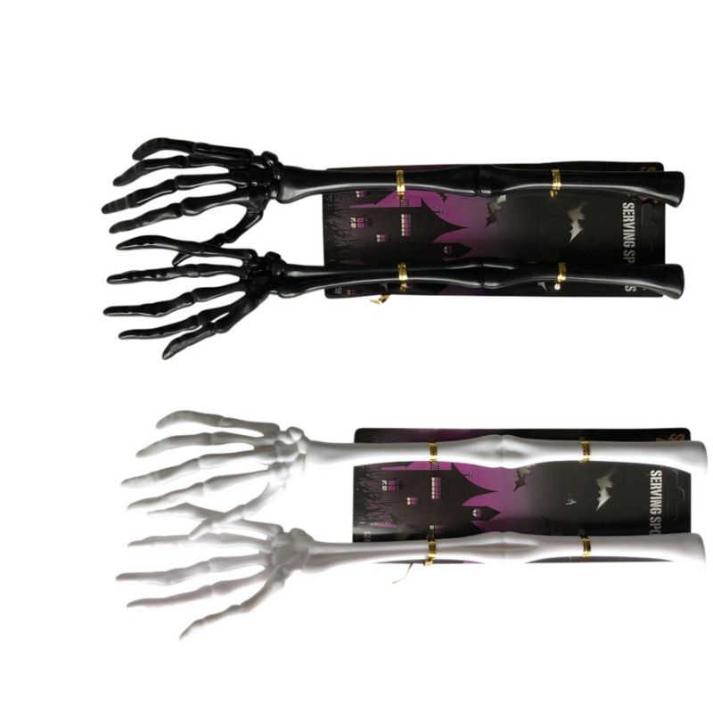 Skeleton Arm Serving Spoons 2Pk 33Cm Asst
