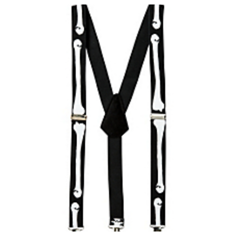 Skeleton Suspenders Adult
