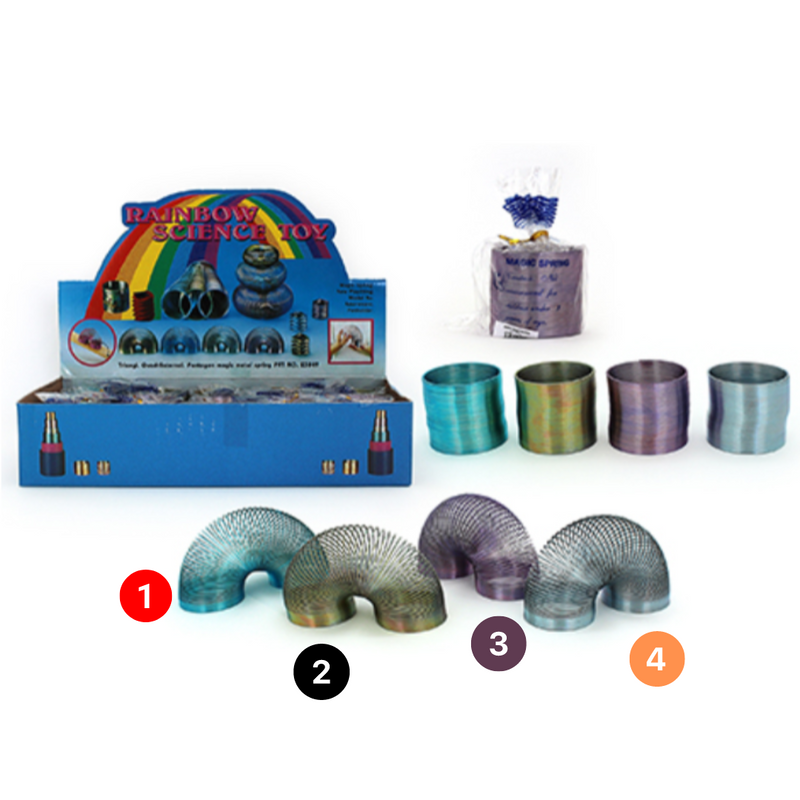 Springs Round Metallic Silly 58Mm 4 Asstd