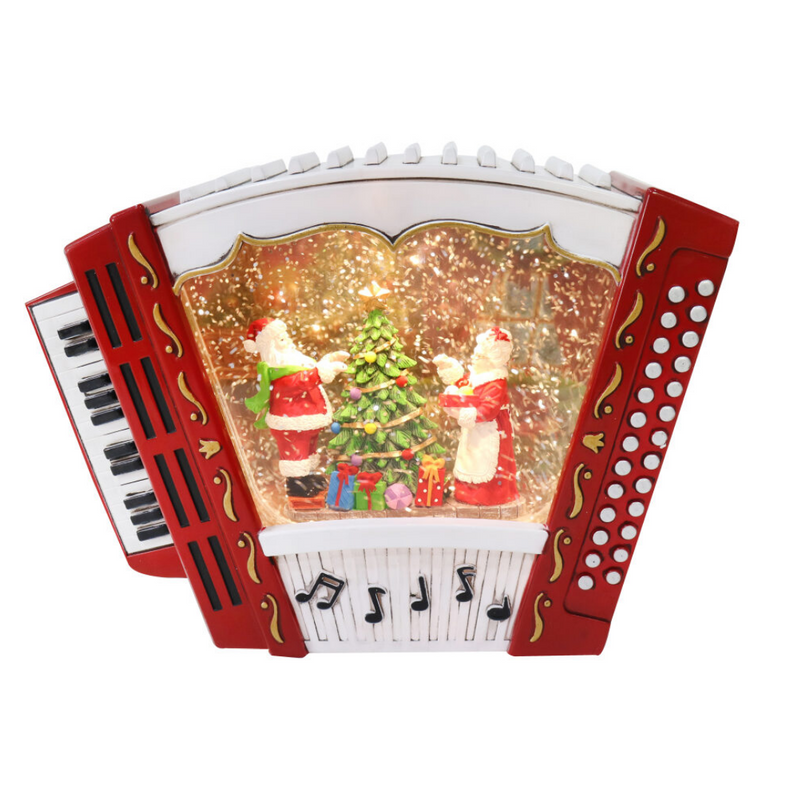 Swirl Musical Santa Accordion Usb Led