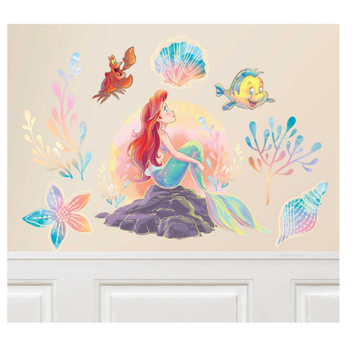 The Little Mermaid Wall Decorating Kit FSC Pk8