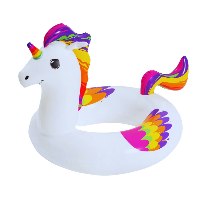Unicorn Swim Ring 119x91cm inflatable pool float for summer fun