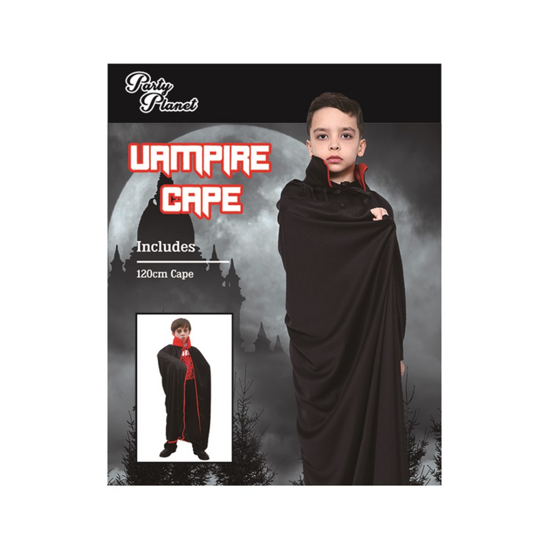 Black Vampire Costume Cape 120cm – Cape Only