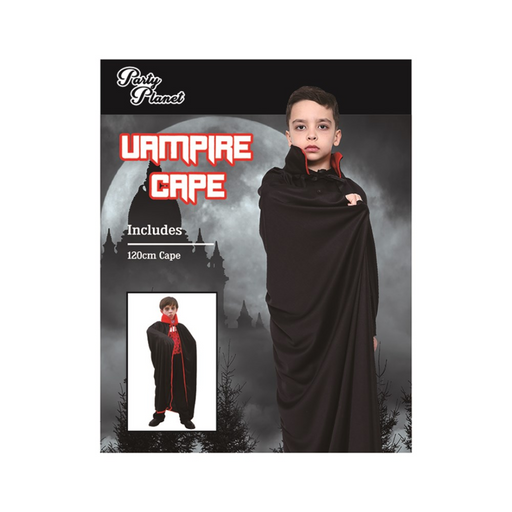 Black Vampire Costume Cape 120cm – Cape Only