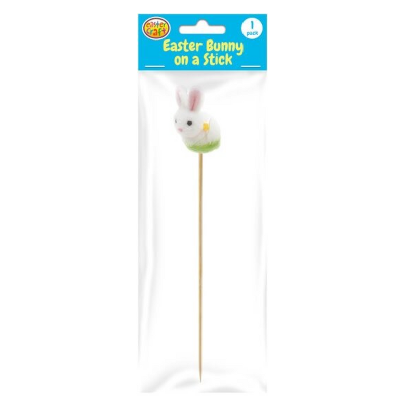 White Bunny Decoration Pick 1 Pack