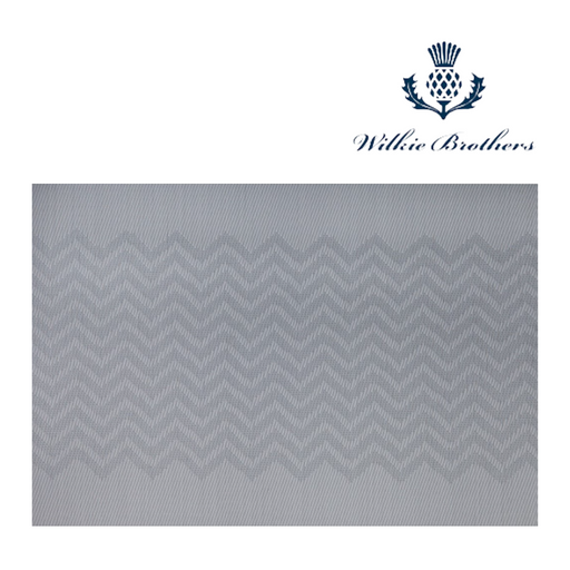 Wilkie Brothers Chevron Placemat 12PC PK Grey