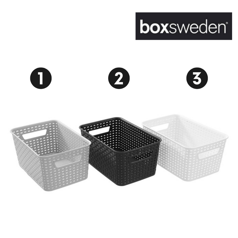 Ronis Woven Storage Basket 5L 28x18.5x13cm 3 Asstd