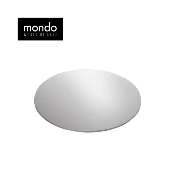 MONDO Cake Board Round - Silver Foil 10in 1pc 25cm