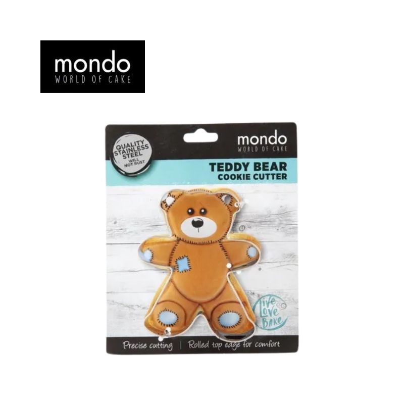 MONDO Teddy Bear Cookie Cutter 2.5cm High