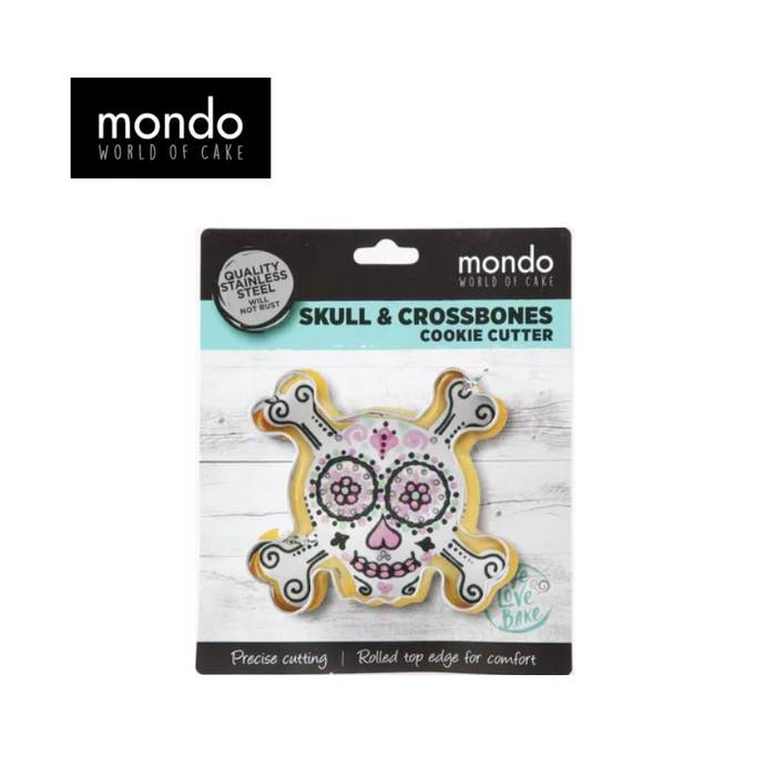 MONDO Skull & Crossbones Cookie Cutter 2.5cm High