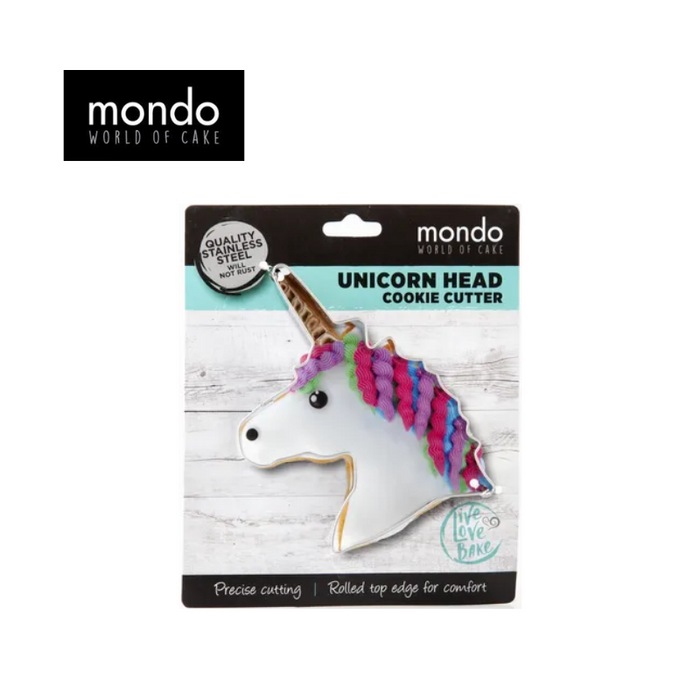 MONDO Unicorn Head - Cookie Cutter 2.5cm High