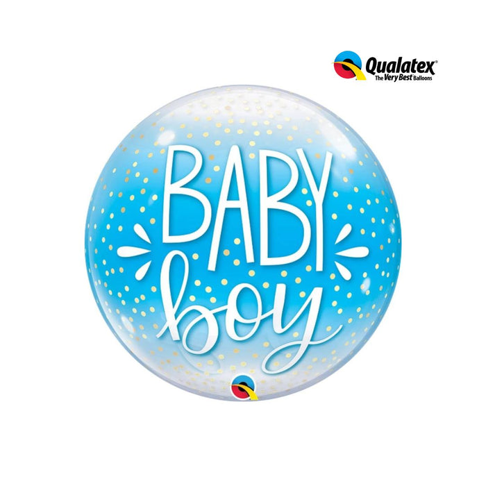 Bln Bubble 55Cm Baby Boy Blue