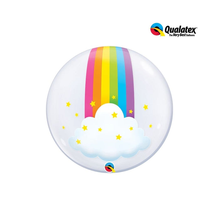 Bln Bubble 60Cm Deco Rainbow C