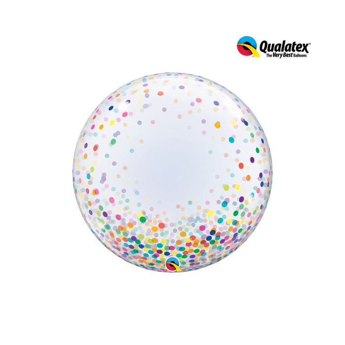 Deco Bubble Balloon 60Cm Colorful Confetti Dots