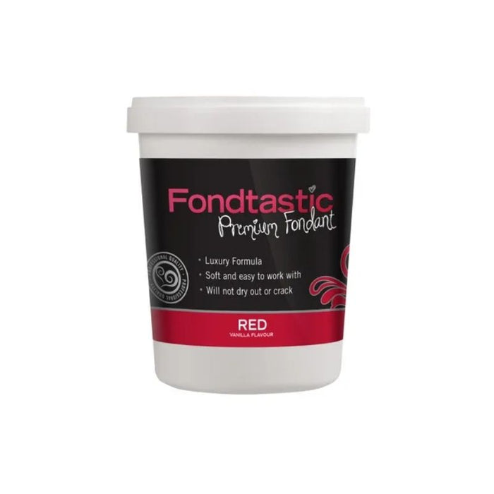 Fondtastic Vanilla Flavoured Fondant - Red 908g