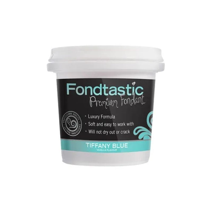 Fondtastic Vanilla Flavoured Fondant Mini Tub - Tiffany Blue 226g