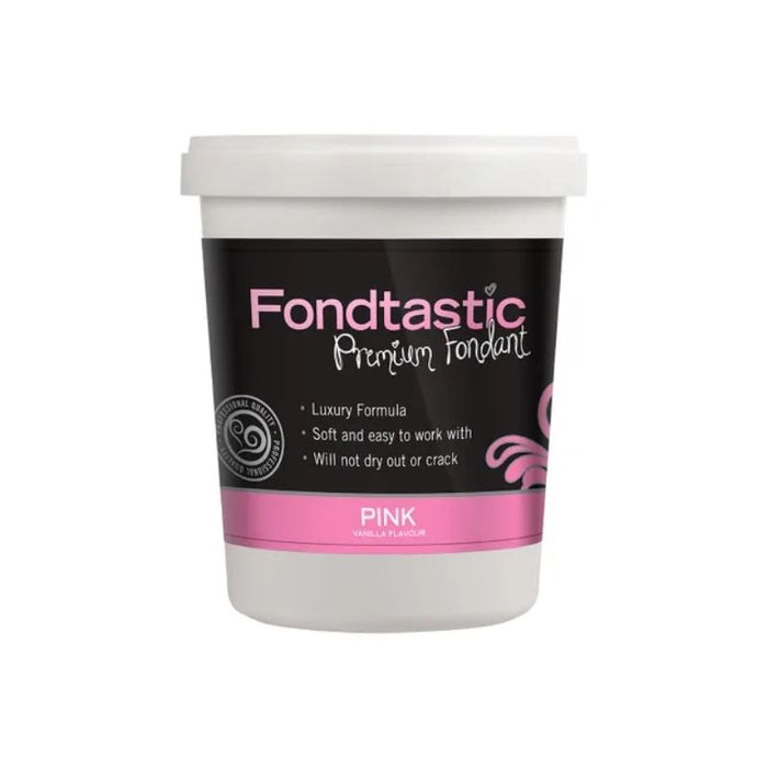 Fondtastic Vanilla Flavoured Fondant - Pink 908g