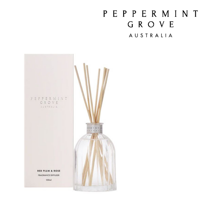 Peppermint Grove Diffuser 100ml - Red Plum & Rose