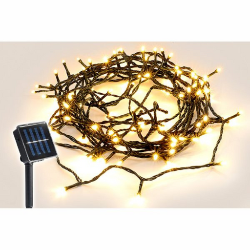 Ronis 100 LED Solar Fairy Light Warm White 4.9m