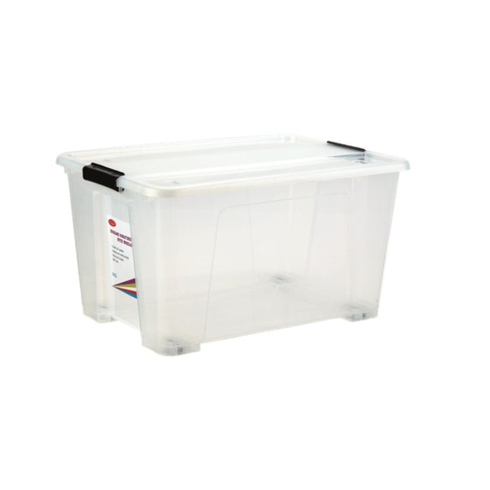 Hldr Storage Box 52Lt W/Lid Clear