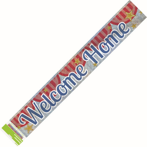Welcome Home Prismatic Foil Banner 274cm