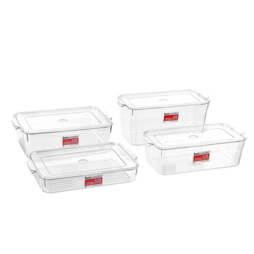 Crystal Storage Container W/Lid 5.5L 33.5X16.5X15Cm