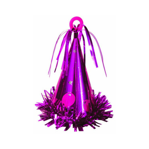 Ronis Party Hat Balloon Foil Weight Hot Pink