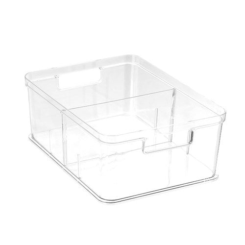 Crystal Storage Tray Adjustable Divider 28X21X11Cm