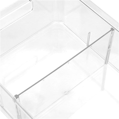Crystal Storage Tray Adjustable Divider 28X21X11Cm