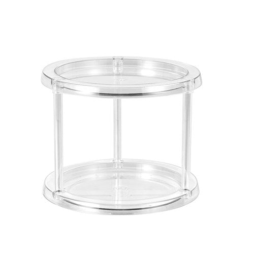Crystal 2 Tier Turntableorganiser 24.5X24.5X21Cm