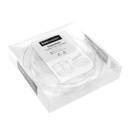 Crystal 2 Tier Turntableorganiser 24.5X24.5X21Cm