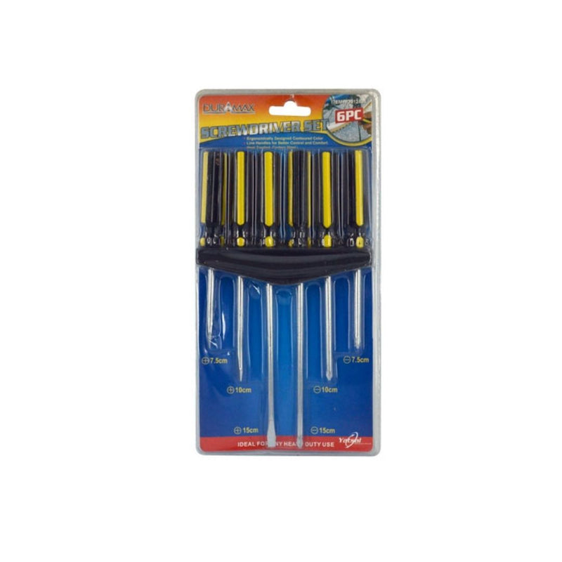 6pce Screwdriver Set Flat/Philips w/Rack