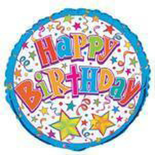 Birthday Star Foil Balloon 45cm