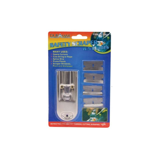 Retractable Safety Scraper w/5Blades 6 Packed