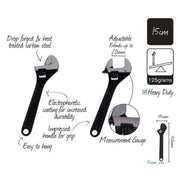 Adjustable Wrench-Drop Forged w/Measure150mm – thumbnail