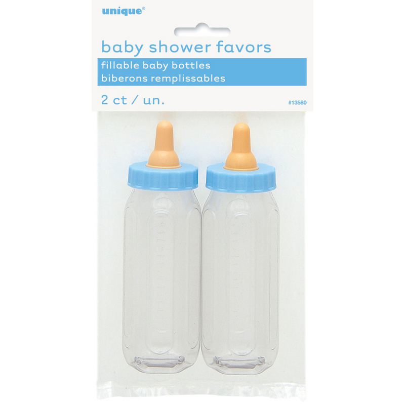 Baby Bottles Blue 13cm 2pk