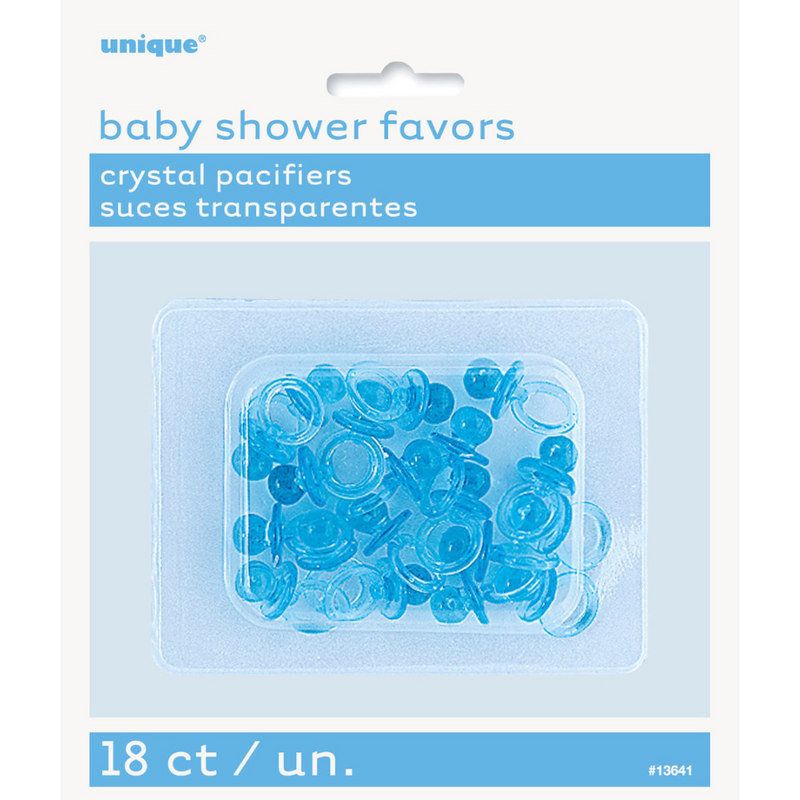 Pacifiers Crystal Blue 2.5cm 18pk