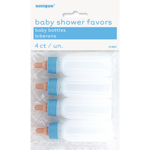 Baby Bottles With Blue Top 4pk