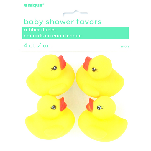 Baby Shower Rubber Ducks 4pk