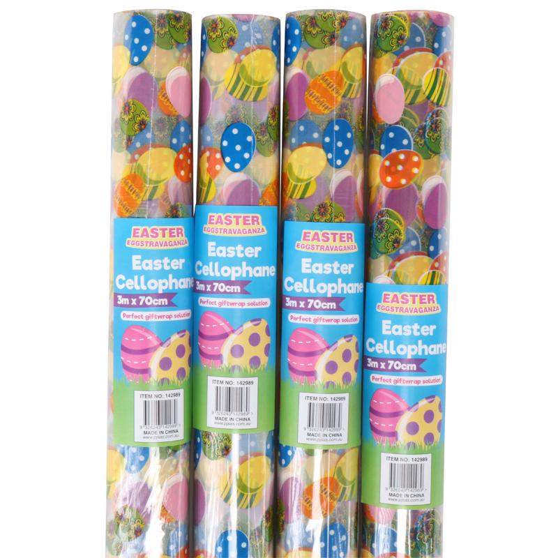 Wrapping Cellophane Easter Printed 3mx70cm
