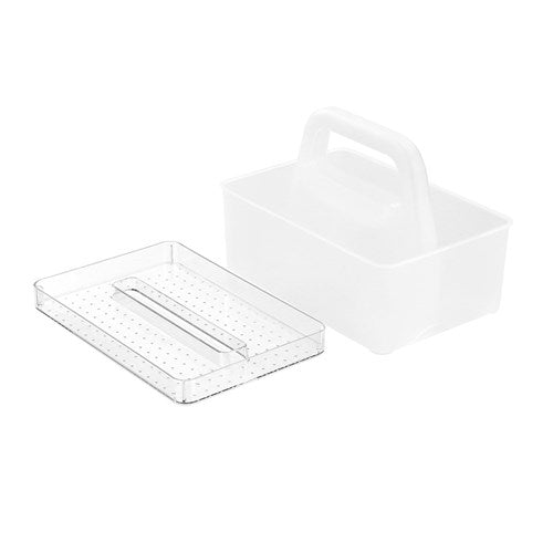 Storage Caddy With Clear Tray 26X18X18Cm
