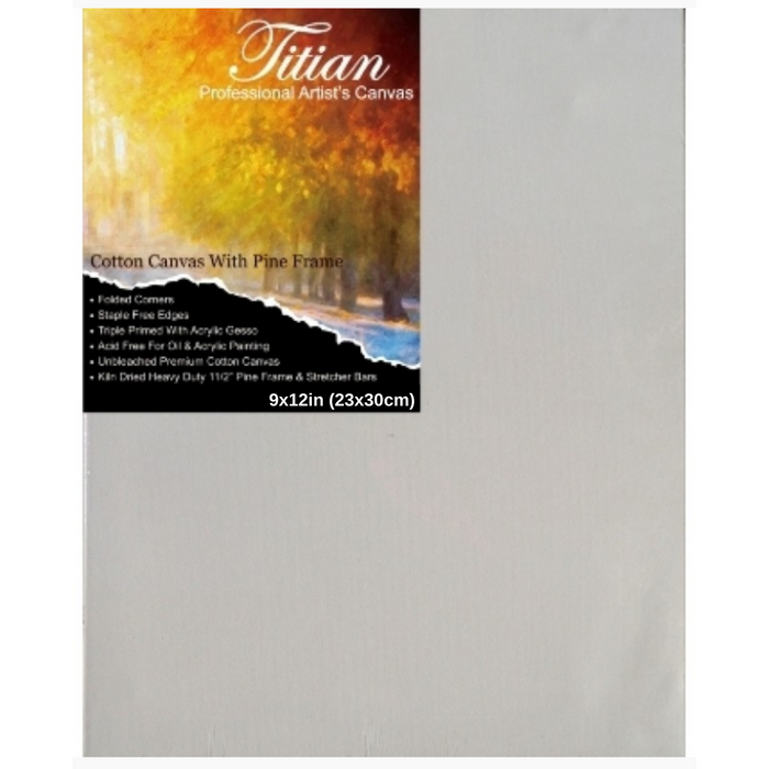 Titian Pine Wood Frame 23x30cm 420gsm triple thick