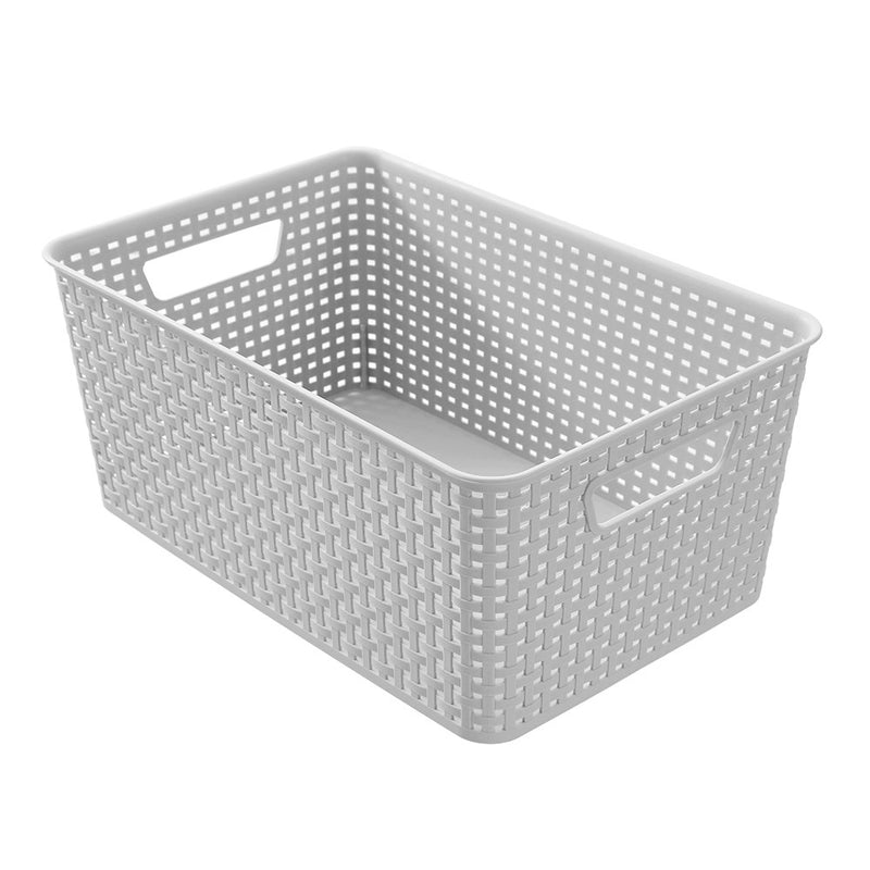 WOVEN STORAGE BASKET 14L 39X26X16.5CM 3 ASSTD