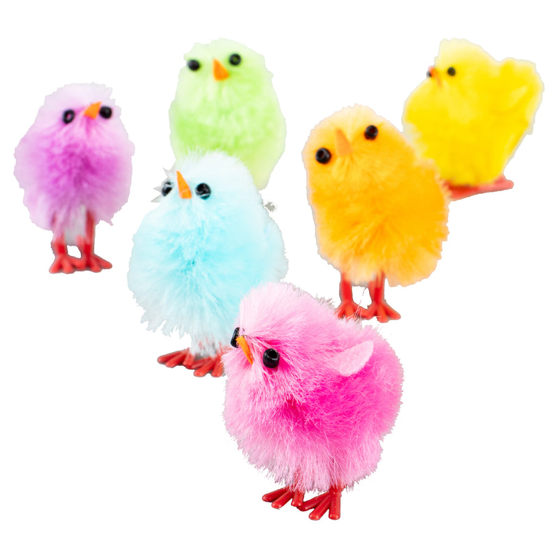 Easter Chicken Small Assorted Colours 3cm 12pk